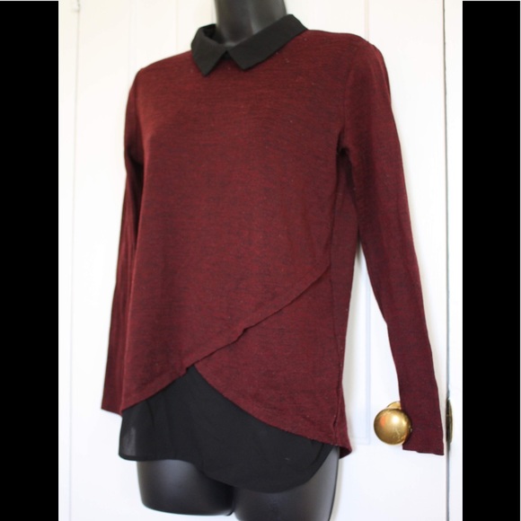 • Primark • Maroon Long Sleeve Blouse/Shirt - Picture 2 of 5
